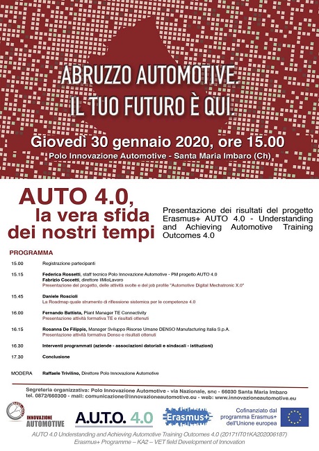 A Santa Maria Imbaro il workshop "Auto 4.0, la vera sfida dei nostri tempi"