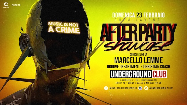 underground club 23 febbraio 2020