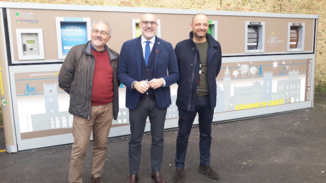 Ass. Bevilacqua, Sindaco Di Primio e Ing Della Corina di Formula Ambiente