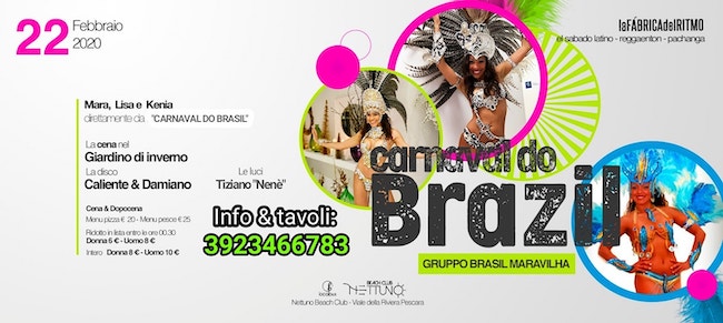 carnaval do brazil nettuno 22 febbraio 2020