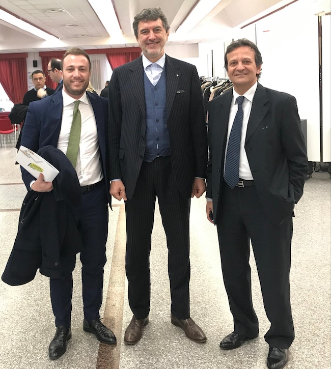 Il sindaco Costantini con il Governatore Marsilio ed il Sottosegretario D'Annuntiis