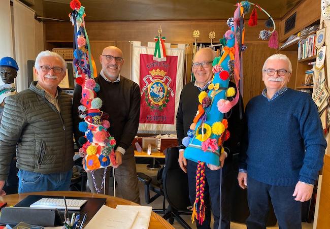 Sindaco Di Primio, Gianni Miccoli, Antonio Martorella, Ubaldo Iezzi