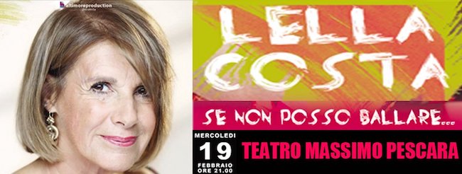 lella costa pescara 19 febbraio 2020