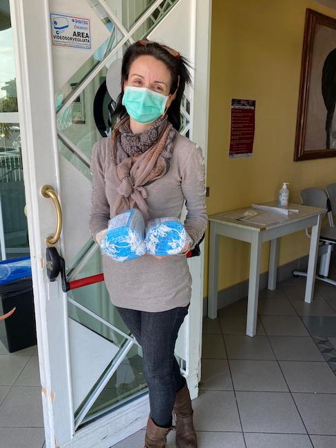 donazione mascherine casa di cura Cristal