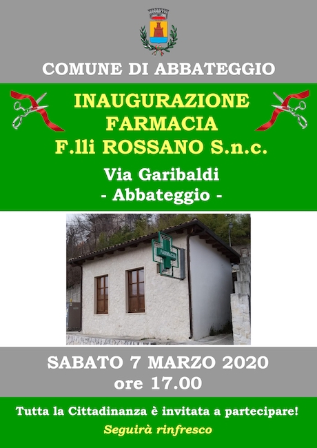 inaugurazione farmacia abbateggio