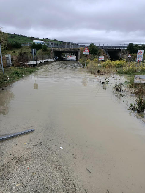 pioggia 27 marzo sottopasso a14 scerne