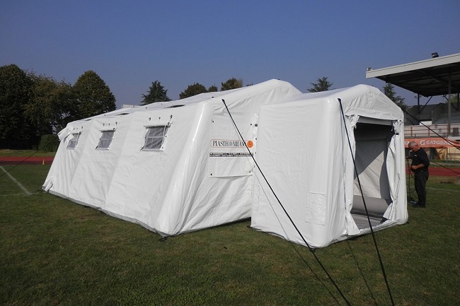 Coronavirus, raccolta fondi per una tenda pneumatica: obiettivo 43.500 euro
