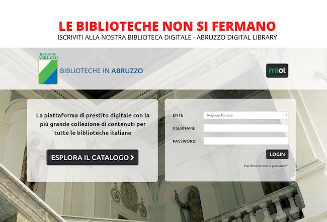biblioteche online abruzzo