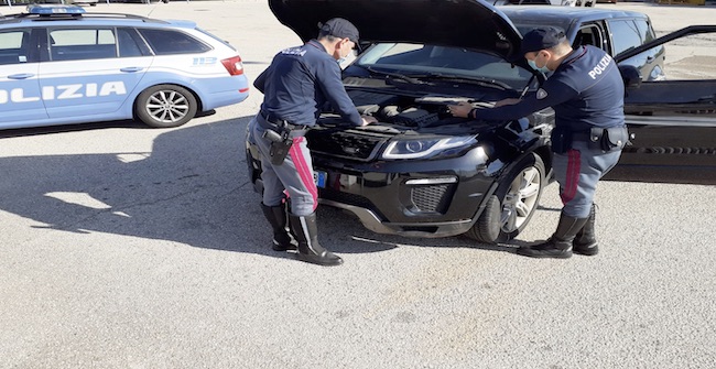 auto rubata recuperata