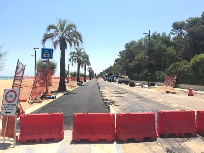 lavori lungomare Montesilvano