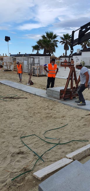 lavori passerelle Pescara