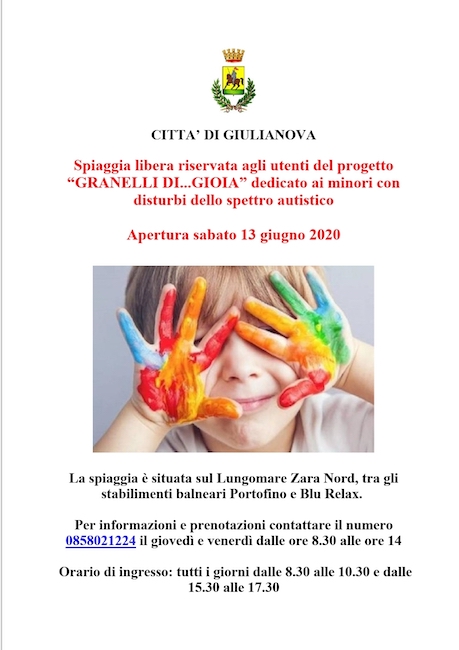 spiaggia libera granelli gioia giulianova