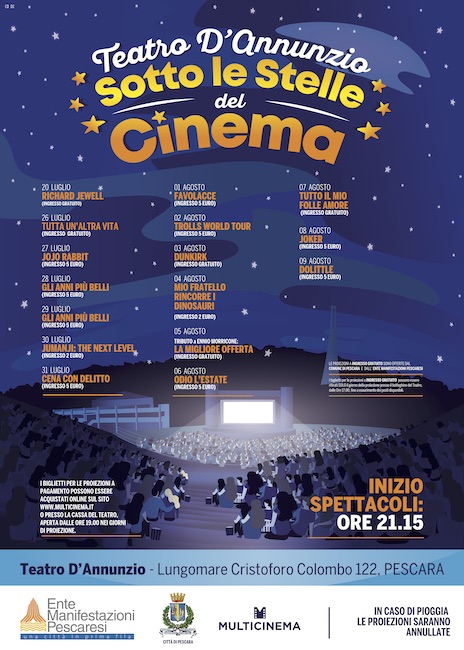 cinema sotto le stelle Pescara 2020