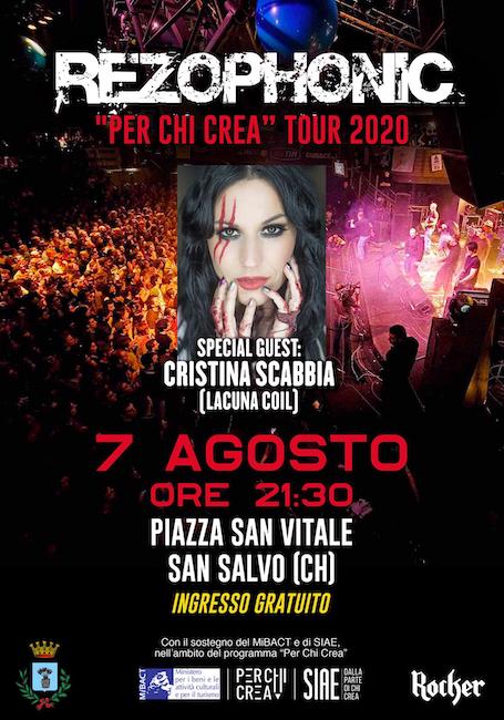 Rezophonic e Cristina Scabbia in concerto a San Salvo
