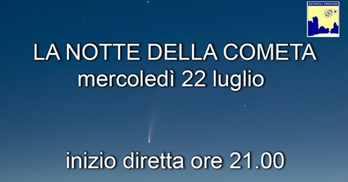 notte della cometa 22 luglio 2020