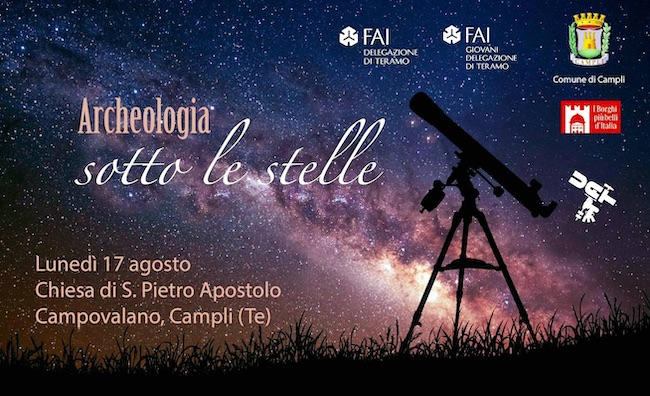 archeologia sotto le stelle 17 agosto 2020