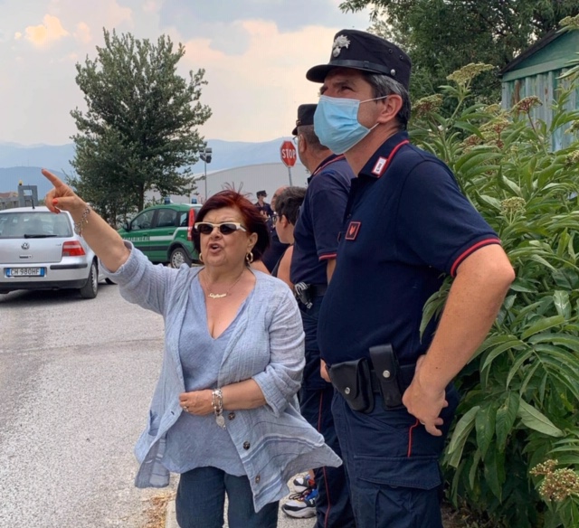 incendio arischia pezzopane