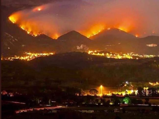 l'aquila incendio