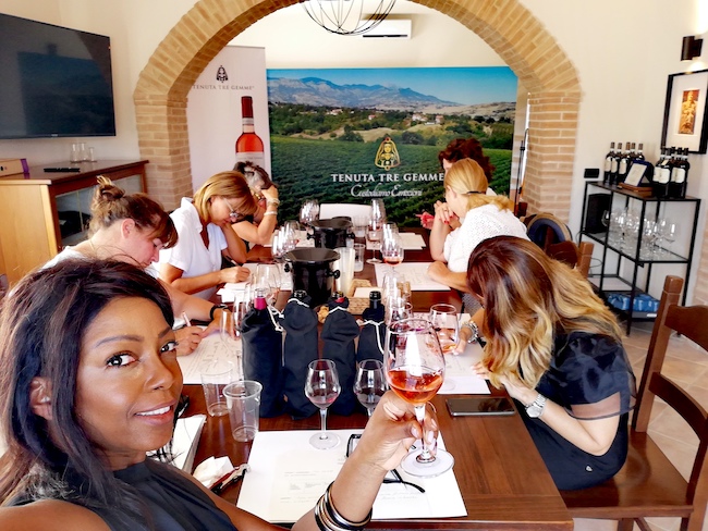 sessione di assaggio