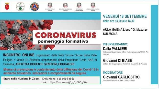 pomerggio formativo coronavirus