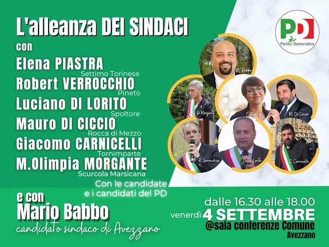 sindaci avezzano 4 settembre 2020