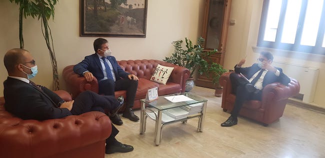 Teramo, incontro tra Corrado Gisonni e il sindaco D'Alberto