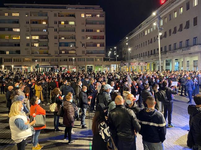 manifestazione pescara 28 ottobre 2020