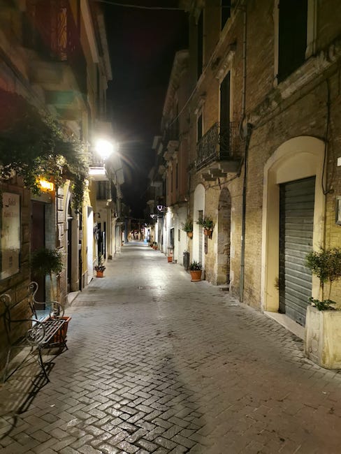 notte illuminazione guardiagrele