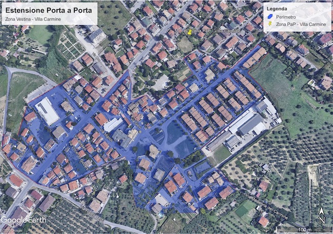 planimetria villa carmine