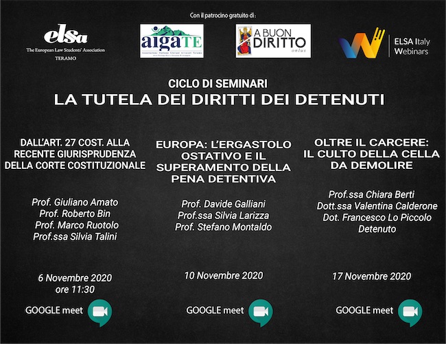 seminari tutela diritti detenuti