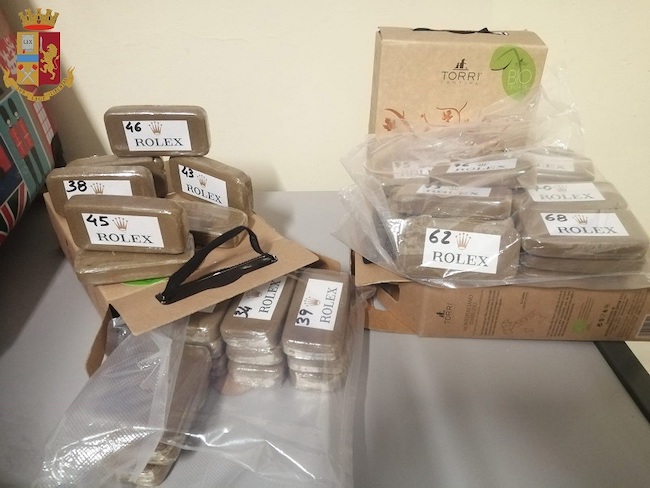 stupefacente sequestrato