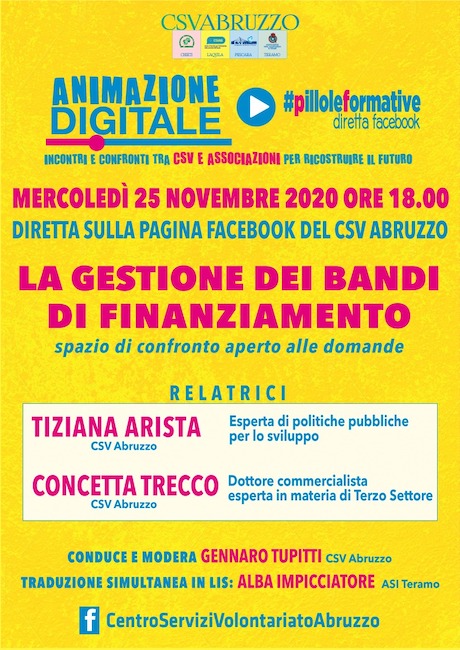 gestione bandi finanziamento