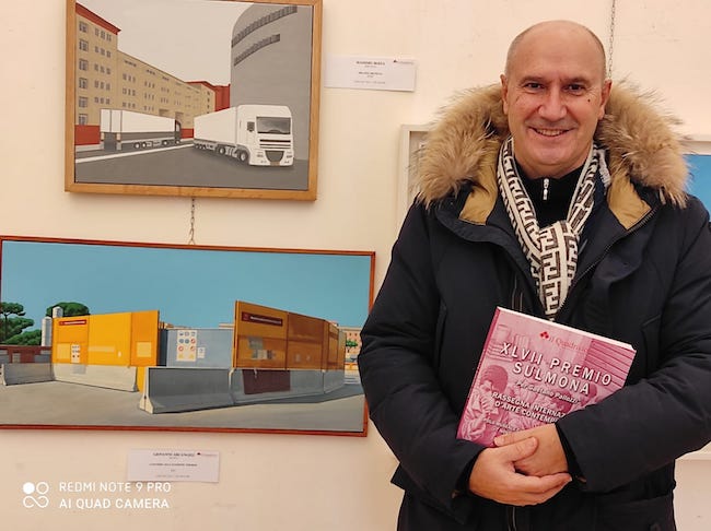 raffaele giannantonio con opera vincitrice