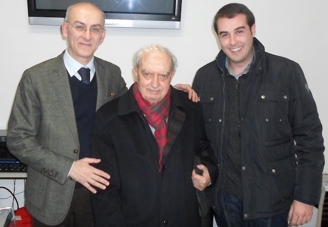 nella foto Roberto Ricci con Emanuele Macaluso al centro e Mirko De Berardinis