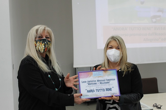 Concorso Allegrino, consegna borse di studio MIBE - A sx Antonella Allegrino con Raffaella Cocco 17