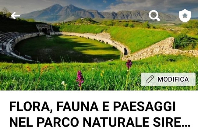 FLORAFAUNAEPAESAGGINELPARCOSIRENTEVELINO