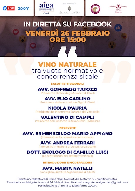 locandina vino naturale