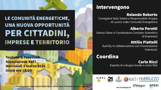 le comunità energetiche 3 marzo 2021