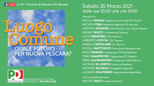 pd evento 20 marzo 2021