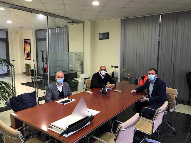 Il sindaco Costantini, con il vice presidente Imprudente ed il vice sindaco del Comune di Tortoreto Marconi