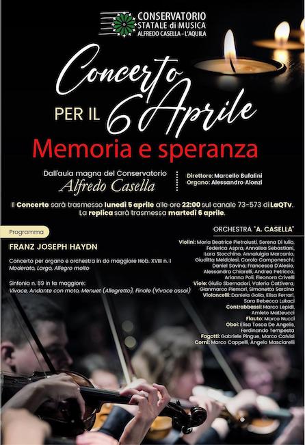 locandina concerto 6 aprile 2021