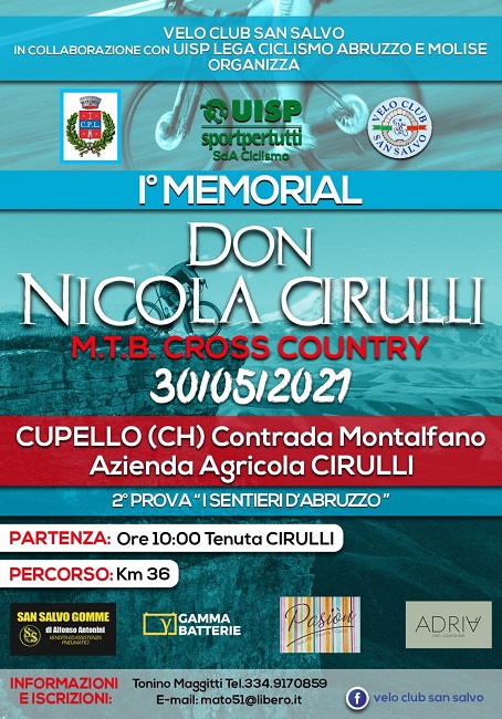 Memorial Don Nicola Cirulli 30052021 locandina