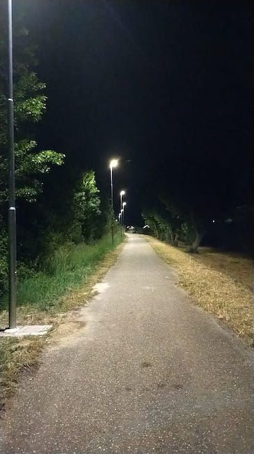 illuminazione passeggiata torrente Vibrata
