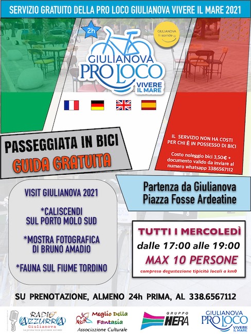 passeggiata in bici giulianova 2 giugno 2021