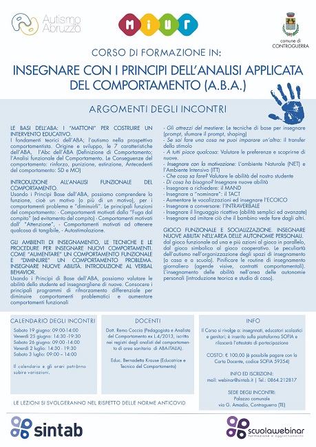 locandina corsi ABA a Controguerra