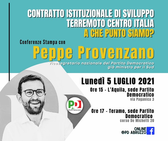 Locandina conferenze stampa 5 luglio 2021