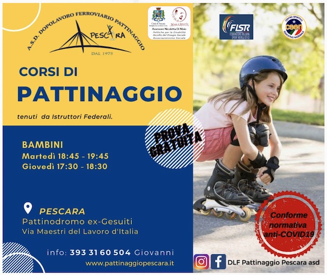 Summer Skate, corsi di pattinaggio a Pescara