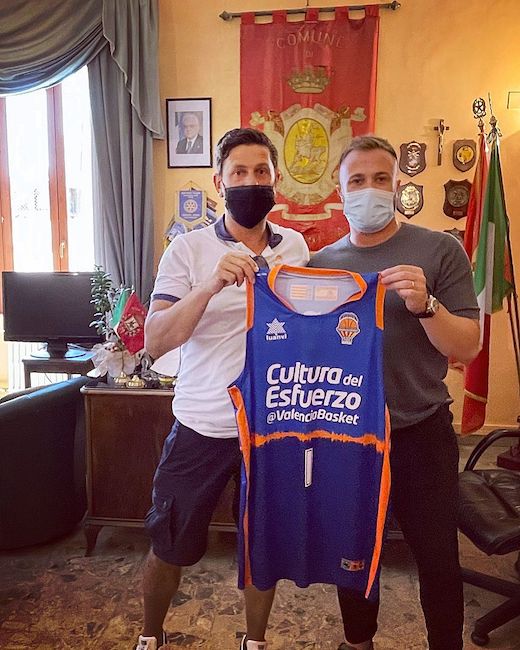 allenatore Di Pasquale e Sindaco Costantini