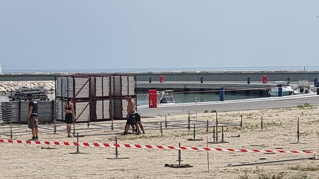 foto allestimento palco