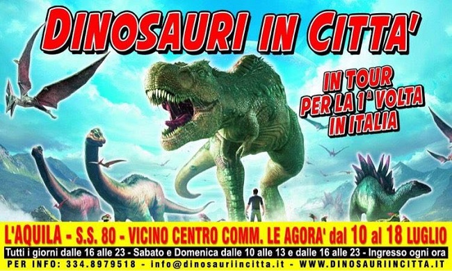 dinosauri in città